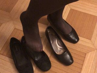 sexy flats with pantyhose