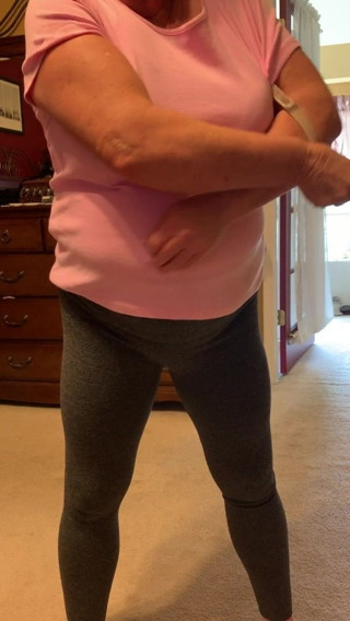 Granny Braless Takes Off Her Bra