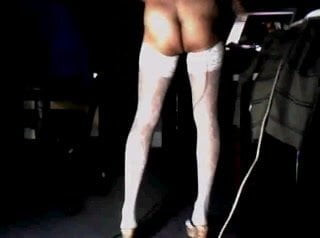 Cd Girlfriend #5 Striptease White Heels And Panthys