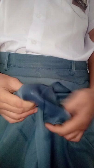 Piss and Cum Wearing Indonesia School Girl Uniform