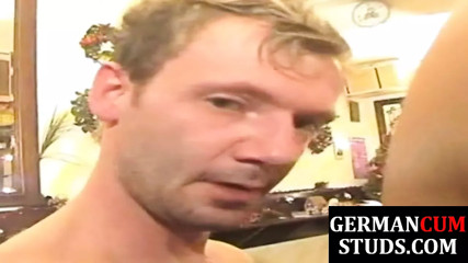 Euro jocks giving blowjobs before threeway stuffing asses