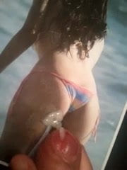 Cum on Louise Cliffe masterpiece ass