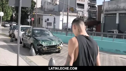 LatinLeche - Sexy latin cocksucker gets fucked by stranger
