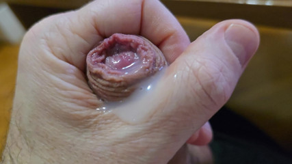 big dick and large ball cum in office