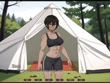 Tomboy Sex in Forest HENTAI Game Ep.3 outdoor creampie my GF at the beach
