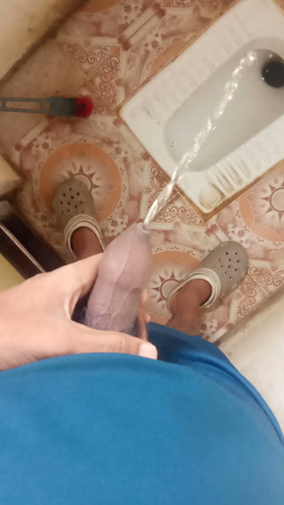 Today I went to the bathroom and punched it.