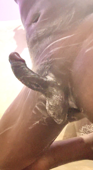 Desi Indian Big Black Thick Dick bathing masturbating