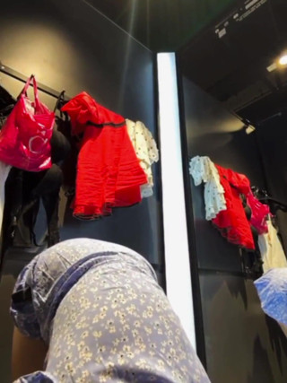 Squirting a Lot and Fingering Pink Pussy in Public