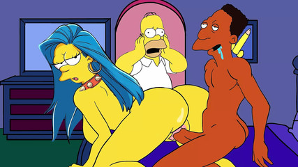 Homer finds his wife Marge being unfaithful to her friend