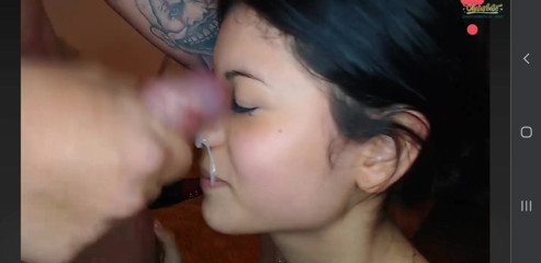 Sexy Latina Gets A Facial