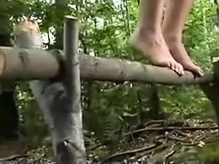 Hanged by the Boobs in the forest