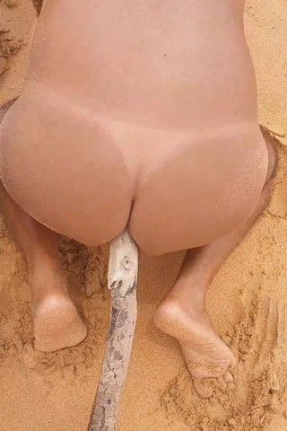 Horny ladysilva sticking a cock in your ass on the beach thumbnail