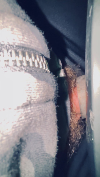 I fuck the exhaust of my VW Polo