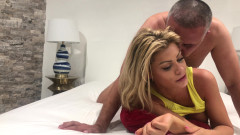 Young Blonde Riley Steele Gets Rough Fucking & Facial by Thick Cock Brit