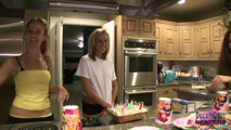 Private home video girls show tits ass &amp; spread their pussies at a birthday