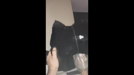 Leather ass fleshlight fucked