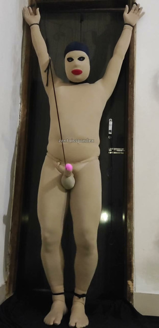 Zentai Bondage Penis Hanging