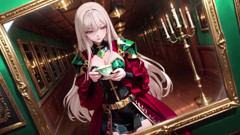 Blonde Queen Vs Silver Princess! a Magical Standoff in a Lavish Bedroom