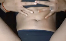 The Girl From the Native Village Got Hot by Fingering Her Finger on a Video Call at Night, Then Drained Her Water by Drinking It