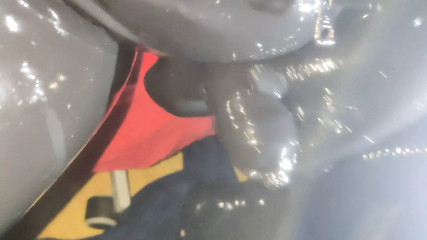 FULL LATEX CUM WITH SHEATH