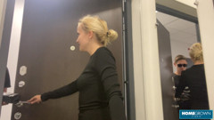 Delivery Guy Swaps Toy For His Uncut Dick To Fuck Blonde Lolipop