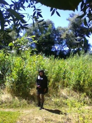 erika outdoor waiting for a gay