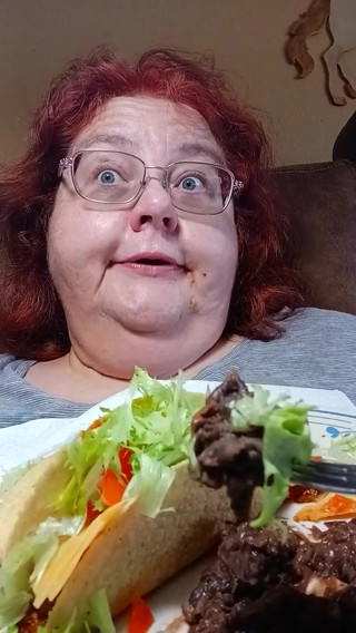 Ate a big meal homemade taco dinner