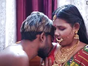 Tamil wife very 1st Suhagraat with her Big Cock husband and Cum Swallowing after Rough Sex ( Hindi Audio )