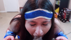 Kitana Sucks a Juicy Cock
