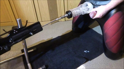 Machine fleshlight fuck and cum