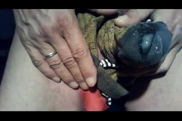 Sox jerk with cum filled socks