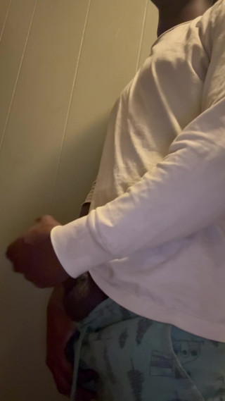Jerking off in the bathroom Birthday video