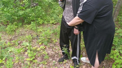 A Friend Sucks My Dick in a Park and Swallows Hot Cum