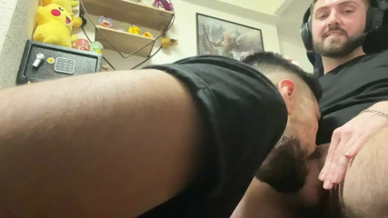 sucking my friend beatuful dick till he cum thumbnail