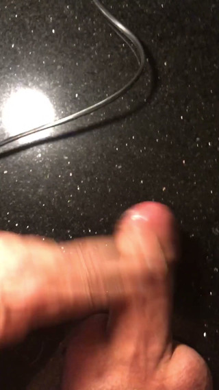 Rubbing out hot cum