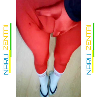 Fun At Home Wearing a Red Zentai Costume