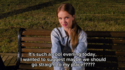 Fucking a slut from a dating site on the first date.