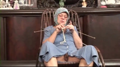 Old stepgranny fucking in dogging position