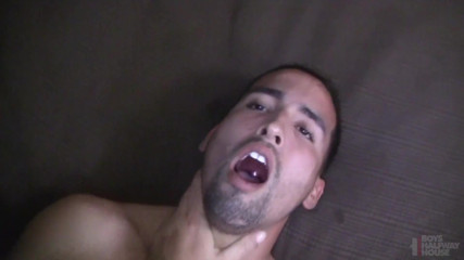 Straight guy gets ass and mouth broken in by two verbal doms