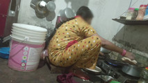 When the stepsister was cooking in the kitchen