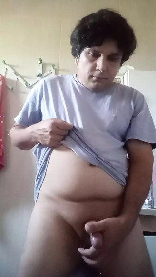 I pissed a lot with my shaved dick