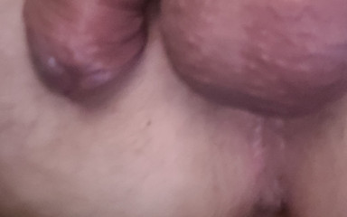 My Husband Lies on the Couch and Jerks off His Little Cock and Dreams of a Wet Hole