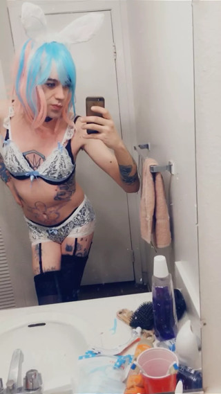 Sexy Cosplay Bunny Lingerie Wants Cock Inside Her