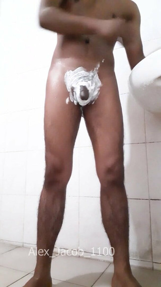 Young Boy Masturbating before shower