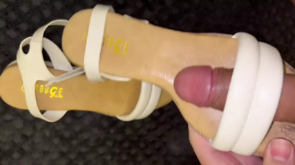 Cum on Friend's Sandals