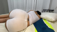 My stepmom's beautiful hot ass asks me for milk every night