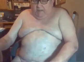 granpa handjob and cum