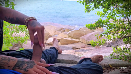 Handjob Surprise Ejaculation on the Beach