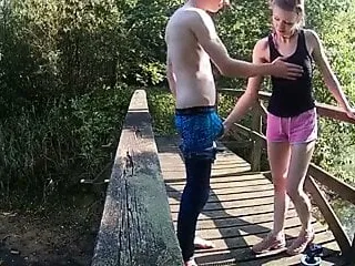 Public fuck with amateur girl