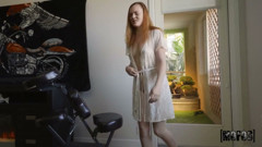 Pervs on Patrol - Ginger Babes Gives POV Footjob and Blowjob